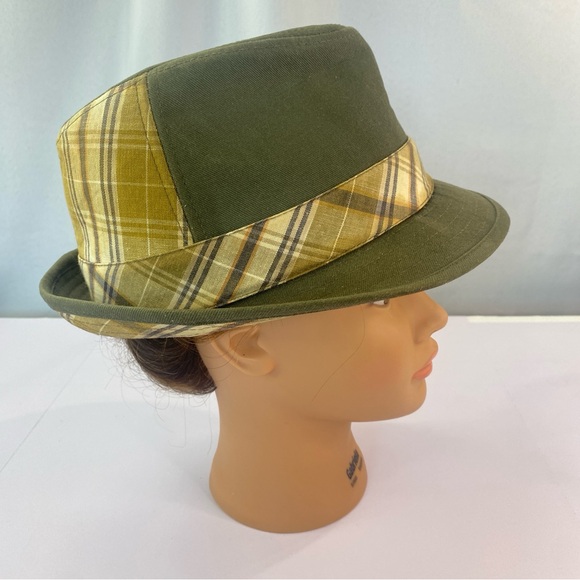 Guinness Beer Green Gold Plaid Logo Fedora Hat Trilby Walking 100% Cotton - Picture 15 of 17